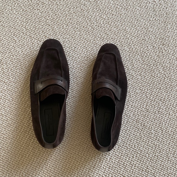 “Dark Brown Suede L’Asola loafers” from Zegna - Picture 1 of 6